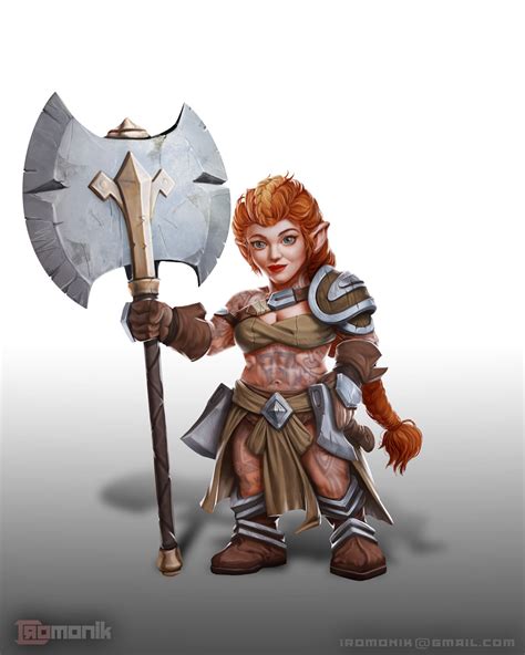 [ART] Gnome barbarian Character art : r/DnD