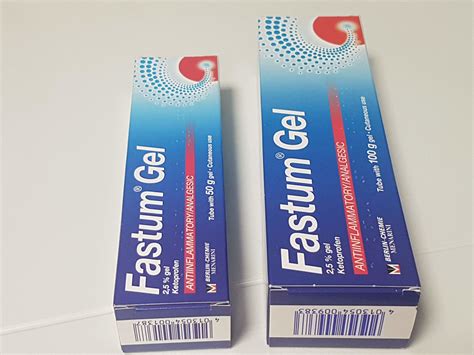 Fastum® Gel 2,5 % gel (Ketoprofen) 100 g in Tube – Expodrugs