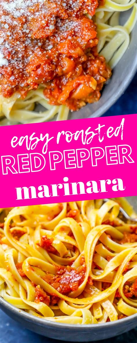 The Best Easy Roasted Red Pepper Marinara Sauce Recipe - Sweet Cs Designs