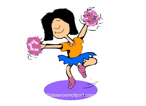 Cheerleading Animated Clipart: 2-cheerleader_812cc : Classroom Clipart