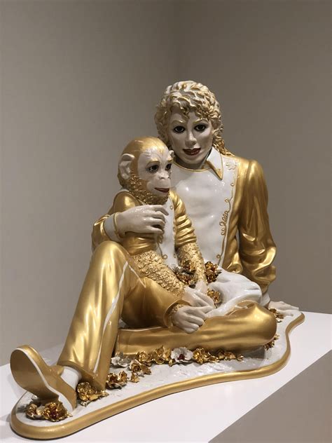 “Michael Jackson and Bubbles”, Jeff Koons, Porcelain, 1988. | Michael ...