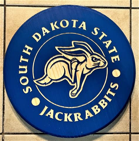 SOUTH DAKOTA STATE JACKRABBITS (ROYAL BLUE) - Heirloom Wood