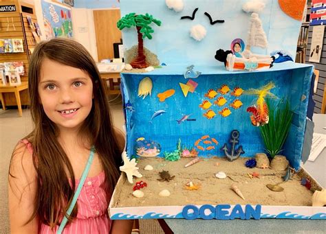 Swordfish and Ocean Diorama! - Saugus Public Library | Diorama kids ...