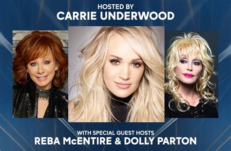 Carrie Underwood to Host the 53rd CMA Awards with Reba McEntire, Dolly ...