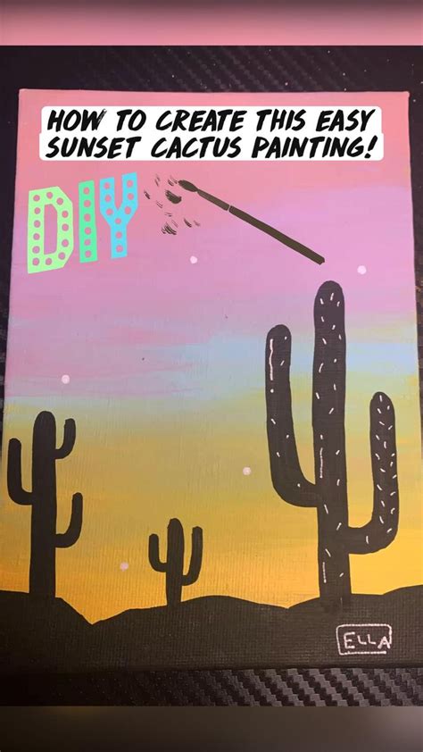 How to create this easy painting! Easy painting ideas posca art canvas ...