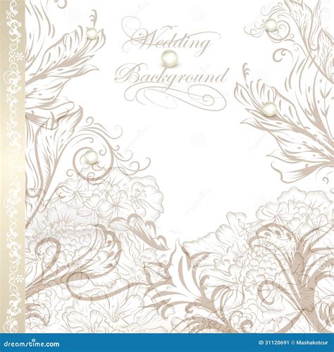 Elegant Wedding Background For Design Stock Vector - Illustration of marry, cute: 31120691