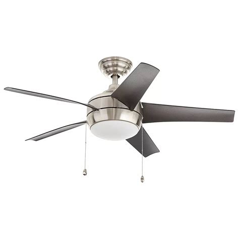 Home Decorators Collection Windward 44-inch LED Brushed Nickel Ceiling Fan with Light Kit | The ...