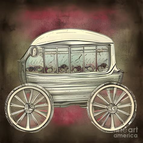 Vintage Hearse Funeral Carriage Digital Art by Popa Cristian - Fine Art America