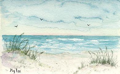 Beach art painting, Seascape paintings, Watercolor landscape paintings