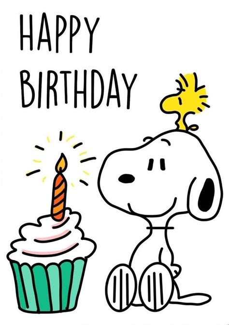 Pin by Marina on Peanuts Birthday | Happy birthday snoopy images ...