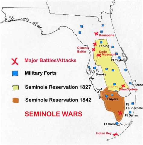 Seminole Reservation Florida Map - Darsie Francesca