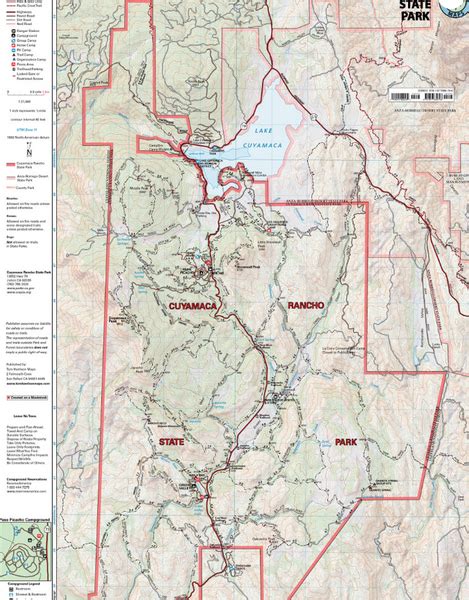 Cuyamaca Rancho State Park Map – Kit Fox Outfitters