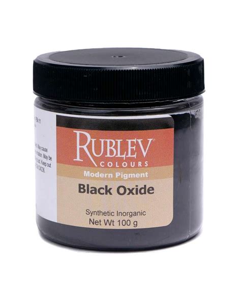 Rublev Colours Natural Black Oxide 100 g - Color: Black - Color Index ...