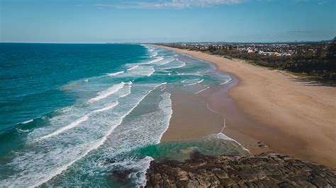 Aerial view of beach during daytime, HD wallpaper | Peakpx