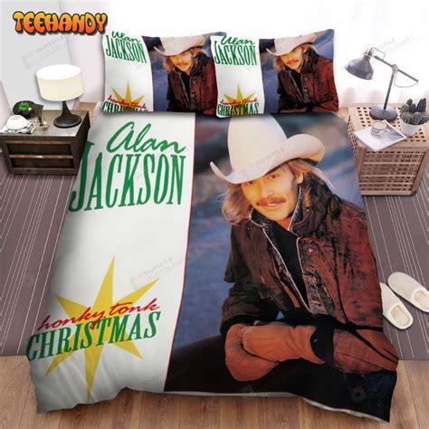 Alan Jackson Album Honky Tonk Christmas Spread Comforter Bedding Sets