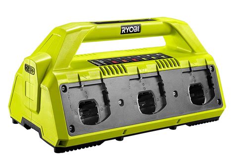 Ryobi RC18627 18 V 2.7 A ONE 6-Port Battery Charger - Hyper Green/Grey ...