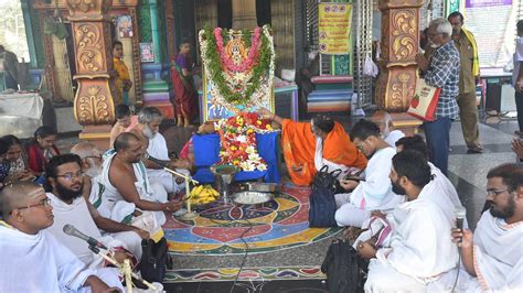 Surya Namaskarams, special pujas mark Ratha Saptami festival in Vijayawada temples - The Hindu