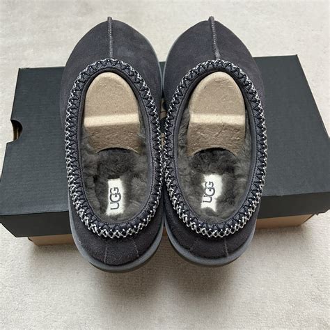 Ugg Tasman Grey Slippers UK8/US9 New With Box | eBay