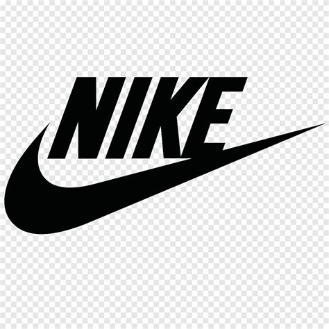 Nike Logo Swoosh Brand, nike, text, logo png | PNGEgg