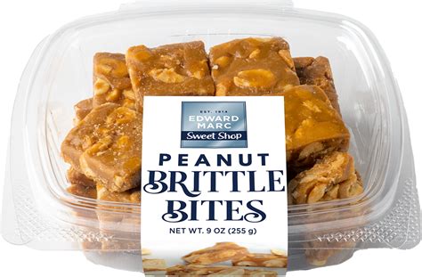 Peanut Brittle Bites (5.5oz) – Edward Marc Chocolatier