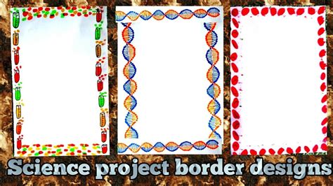 SCIENCE project border designs|beautiful border designs for charts ...