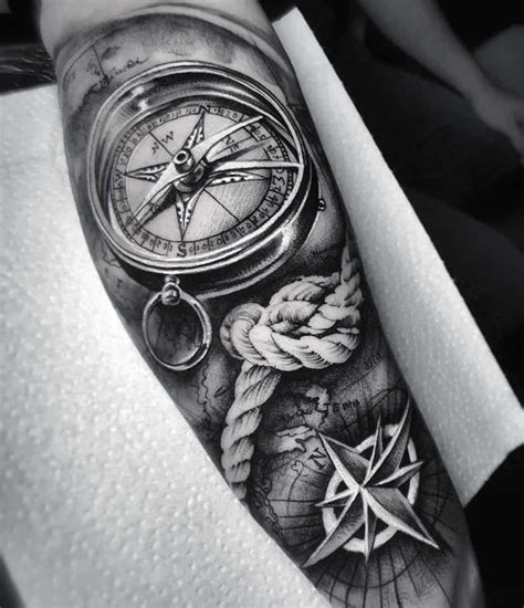 Top 80+ compass tattoo design - in.coedo.com.vn