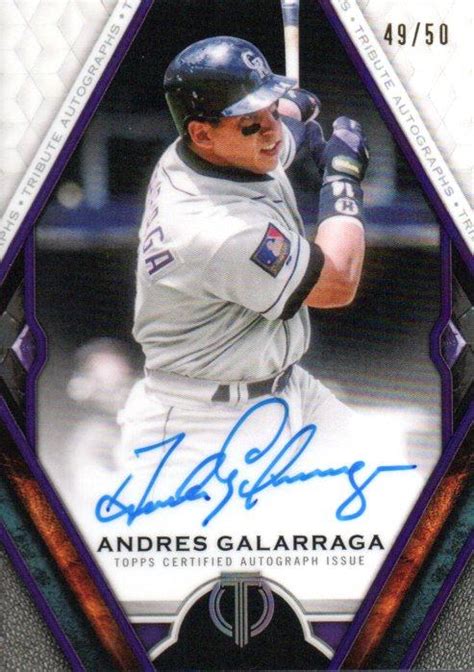 ミントモール / MINT 梅田店 / 2021 TOPPS Tribute Andres Galarraga Autograph 49/50