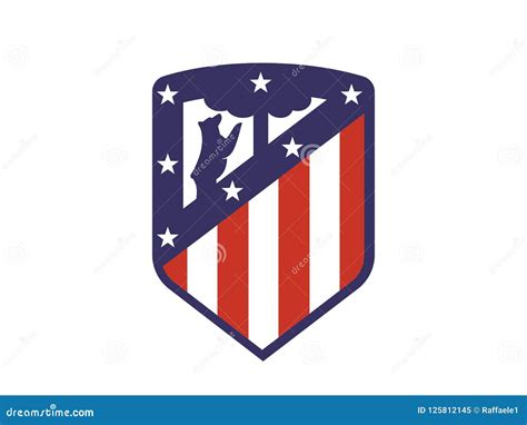 Atletico Madrid Logo editorial image. Illustration of vector - 125812145