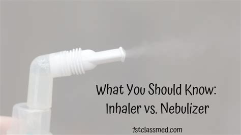 What You Should Know: Inhaler vs. Nebulizer