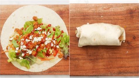 Spicy Chickpea Veggie Wrap - The flavours of kitchen