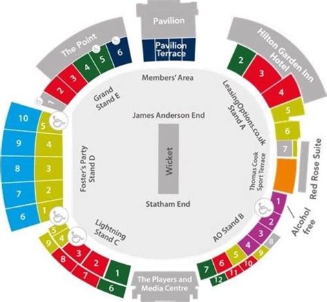 Old Trafford Stadium Seating Map