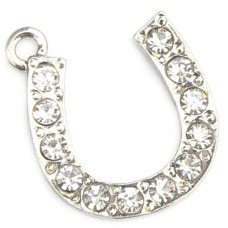 Crystal Horseshoe Charm