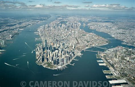 AerialStock | Aerial of Manhattan Island from a high altitude