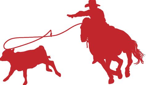 Calf roping Team roping Breakaway roping Decal Silhouette - cowboy roping png download - 800*469 ...