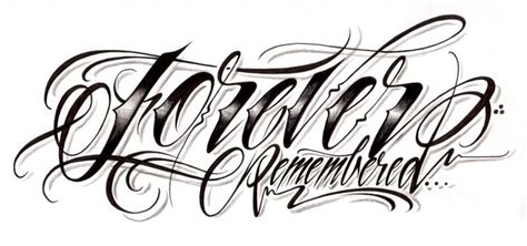 "Forever Remembered" custom script lettering for a tattoo | Tattoos Designs | Pinterest | Script ...