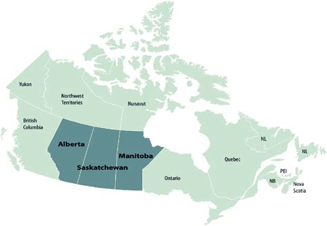 Prairie Provinces Map