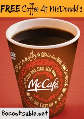 FREE Coffee At McDonald's