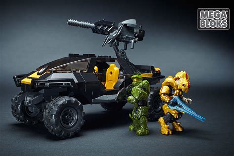 Halo Mega Bloks UNSC Attack Gausshog with Arbiter and Master Chief Figures | Halo mega bloks ...