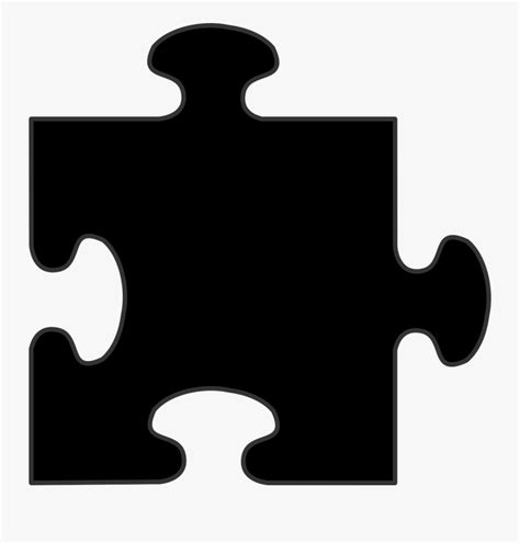 Black Puzzle Piece Clipart , Free Transparent Clipart - ClipartKey