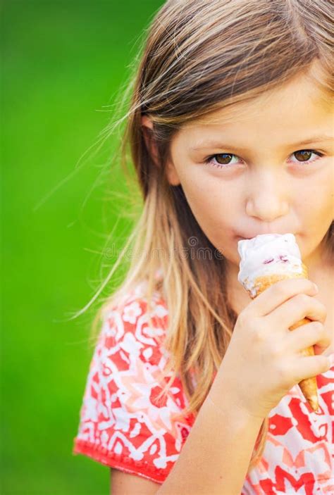 2,274 Little Girl Eating Ice Cream Cone Stock Photos - Free & Royalty ...