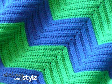 String With Style: Chevron Love Afghan