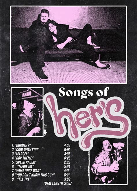 Songs of Her’s Album Poster in 2024 | Collage poster, Punk poster ...