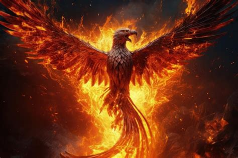 Premium AI Image | Epic Phoenix Fire Rebirth Power Generative AI