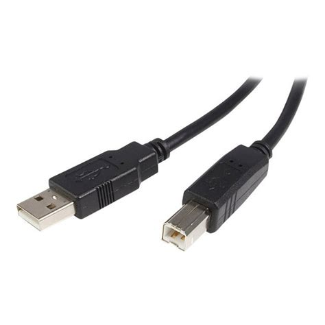 StarTech USB2HAB1 StarTech.com 1 ft USB 2.0 A to B Cable - M/M - Type A ...