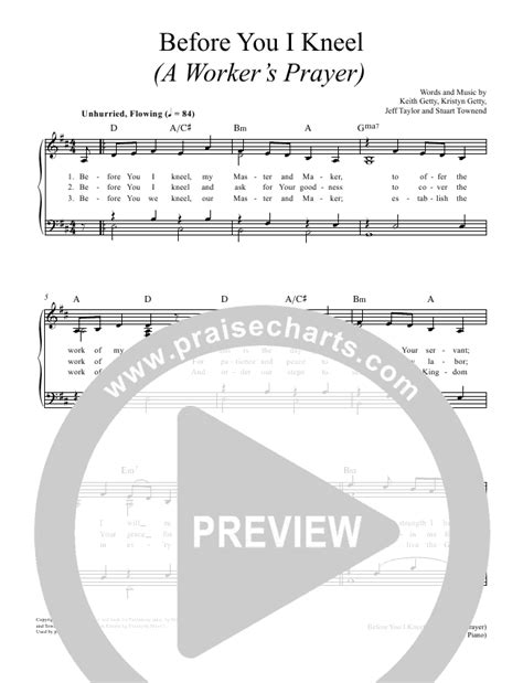 Before You I Kneel Sheet Music PDF (Keith & Kristyn Getty) - PraiseCharts