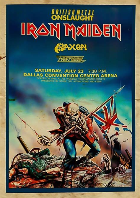 Britishmetal onslaught iron maiden poster • Shirtnation - Shop trending t-shirts online in US