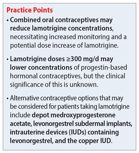 Lamotrigine interactions with oral contraceptives | MDedge Psychiatry