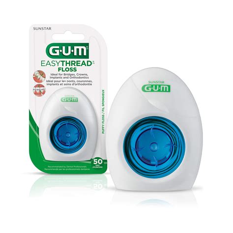 Buy GUM EasyThread Threader Floss - Expanding Dental Floss for Braces ...