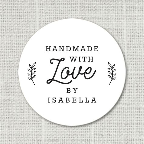 Custom Handmade With Love Stickers Handmade Stickers Made - Etsy Singapore