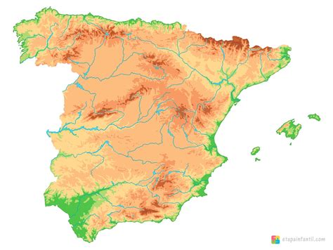 Descripción del negocio repetir Campeonato mapa de rios de españa sin ...